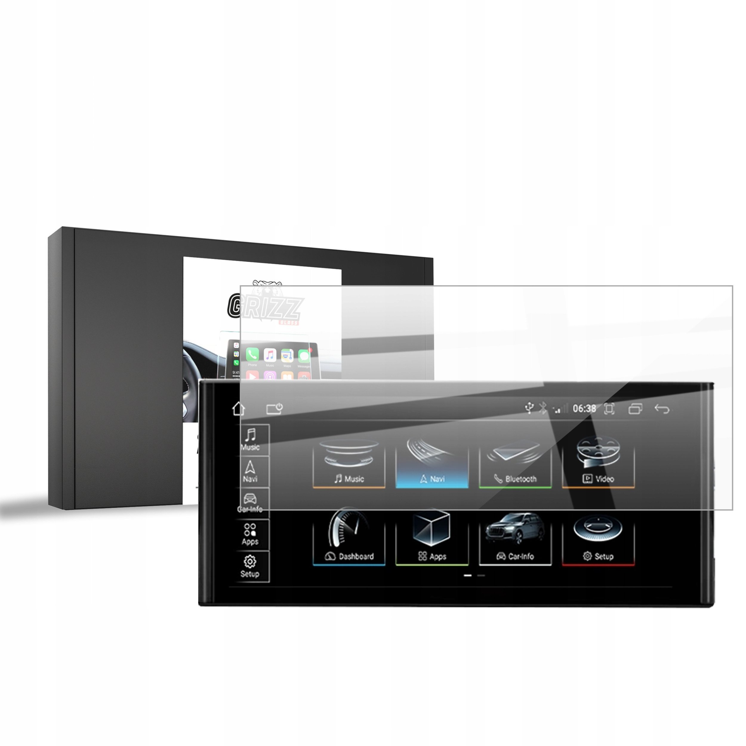 GrizzGlass Folia ceramiczna CarDisplay Protection do Android Audi A6 C7 12,3