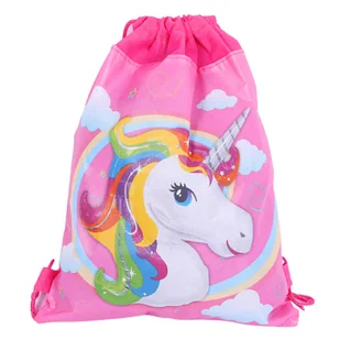 Worek Szkolny Na Buty Strój Gimnastyczny Jednorożec Różowy 35x27 cm - Worki na buty - miniaturka - grafika 1