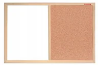 Tablice i flipcharty - MEMOBOARDS Tablica magnetyczna korkowa 60x40 typ duo combi - miniaturka - grafika 1
