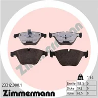 Klocki hamulcowe - Klocki hamulcowe - komplet ZIMMERMANN 23312.900.1 - miniaturka - grafika 1