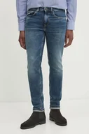 Spodnie męskie - Pepe Jeans jeansy SLIM JEANS HATCH męskie kolor niebieski PM207388EF5 - miniaturka - grafika 1