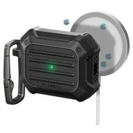 Akcesoria do słuchawek - Etui / Pokrowiec Spigen Tough Armor pro AirPods Pro 2 s MagSafe (ACS05480) Czarne - miniaturka - grafika 1