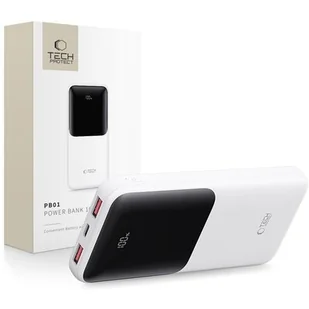 Powerbank TECH-PROTECT PB01 10000 mAh 22.5W Biały - Powerbanki - miniaturka - grafika 1