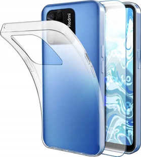 Etui Do Xiaomi Redmi 10C Przezroczyste, Silikonowe, Ochronne Szkło 9H - Etui i futerały do telefonów - miniaturka - grafika 1