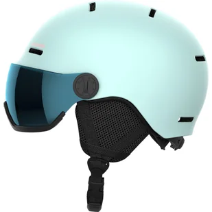 Salomon Orka Visor, kask narciarski z daszkiem, juniorski, jasnoniebieski - Kaski narciarskie - miniaturka - grafika 1