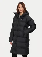 Kurtki damskie - Haglöfs Kurtka zimowa Long Mimic 607706 Czarny Relaxed Fit - miniaturka - grafika 1