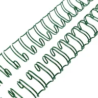 Okładki do laminatorów i bindownic - GRZBIET DRUTOWY do bindowania 5/8" ciemno-zielony - miniaturka - grafika 1