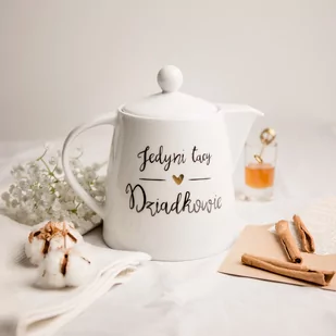 Dzbanek 1 litr - Jedyni tacy dziadkowie ZŁOTE SERCE - Dzbanki i imbryki - miniaturka - grafika 1