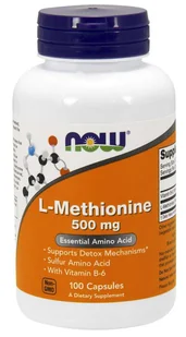 Now Foods FOODS L-Methionine 500mg 100caps - Witaminy i minerały - miniaturka - grafika 2