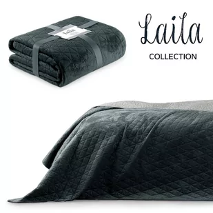 AmeliaHome Narzuta Laila Grafit + Srebrny 260x280 - Narzuty - miniaturka - grafika 1