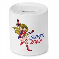 Skarbonki - Skarbonka Dla Karoliny na Urodziny na Prezent z Nadrukiem ze Zdjęciem + Opakowanie na prezent (wzór 04) - miniaturka - grafika 1