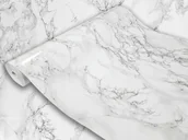 Okleiny - Okleina Marmur Szary Kolor Folia Na Meble Blat Pcv - miniaturka - grafika 1