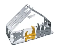 Ozdoby bożonarodzeniowe - Alessi szopka BM09 Bark Crib ze stali szlachetnej - nowość Boże Narodzenie 2018 BM09 - miniaturka - grafika 1