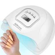 Lampy UV do paznokci - Lampa Uv Led Do Paznokci 80w Hybrydy Żele Dual Szary Karton - miniaturka - grafika 1