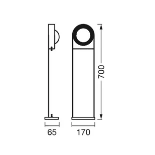 LEDVANCE SMART+ Swing Round słupek ogrodowy - Lampy ogrodowe LEDVANCE SMART+ Swing Round słupek ogrodowy - Lampy ogrodowe - miniaturka - grafika 4