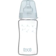 Butelki dla niemowląt - Lovi szklana butelka 250ml Diamond Glass Botanic - miniaturka - grafika 1