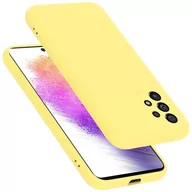 Etui i futerały do telefonów - Pokrowiec Do Samsung Galaxy A73 5G Etui w LIQUID ŻÓŁTY TPU Silikon Case Cover Obudowa Ochronny Cadorabo - miniaturka - grafika 1