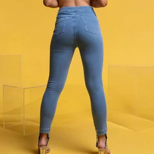 Jeansy damskie LABELLAMAFIA PANTS TWO DENIM - Spodnie damskie - miniaturka - grafika 2