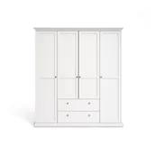 Szafy - Biała szafa Tvilum Paris, 181 x 201 cm - miniaturka - grafika 1