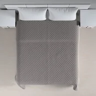 Narzuty - Dekoria Narzuta pikowana w romby gołębi szary szer.260 × dł.210 cm Velvet 1235-704-11 - miniaturka - grafika 1