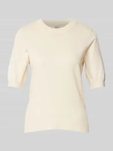 Sweter z dzianiny z rękawem o dł. 1/2 model ‘LENA’ - Swetry damskie - miniaturka - grafika 1