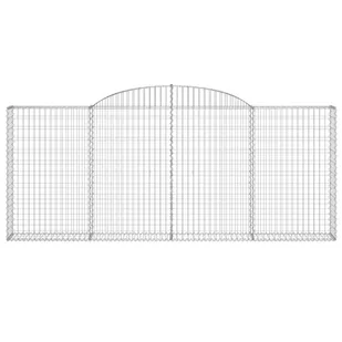 vidaXL Kosze gabionowe, 13 szt, 300x30x120/140cm, galwanizowane żelazo - Ogrodzenia - miniaturka - grafika 5