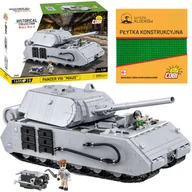 Klocki - Cobi 2559 CZOŁG PANZER VIII MAUS POJAZD WW2 WWII WOJSKO 1605 EL. ARMIA WOJSKOWY NIEMIECKI KOMPLET + PŁYTKA - miniaturka - grafika 1