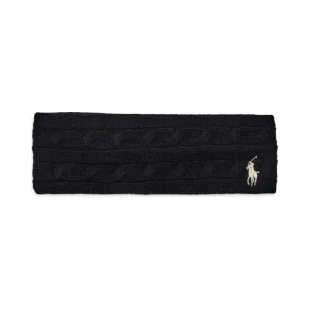 POLO RALPH LAUREN Wełniana opaska z dodatkiem kaszmiru - Czapki damskie - miniaturka - grafika 1