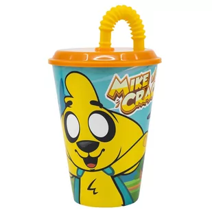 Kubek ze słomką  MIKE CRACK 430ml - Kubki dla dzieci - miniaturka - grafika 1