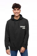 Bluzy męskie - WRANGLER SLOGAN HOODIE FADED BLACK W666ILXV6 4XL - miniaturka - grafika 1