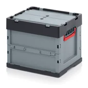Pudła i pojemniki do przechowywania - AUER Skrzynki składane z wiekiem 400x300x320 mm FBD 43/32 - miniaturka - grafika 1