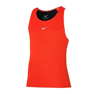 Koszulki sportowe męskie - Mizuno Męska kamizelka Dryaeroflow Tank, Grenadine, XL - grafika 1