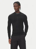 Koszulki męskie - Tommy Hilfiger Longsleeve F1 Movie MW0MW41383 Czarny Slim Fit - miniaturka - grafika 1