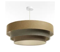 Lampy sufitowe - Żyrandol na lince BOHO TRINITI 1xE27/60W/230V brązowy/szary - miniaturka - grafika 1