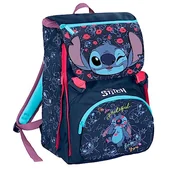 Plecaki - LILO & STITCH DUŻY PODWÓJNY plecak, Karmazynowy, Taglia unica, szkoła - miniaturka - grafika 1