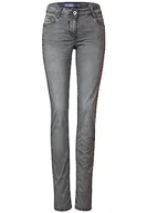 Spodnie damskie - Cecil Damskie spodnie jeansowe Loose, Mid Grey Used Wash., 26W / 32L - miniaturka - grafika 1
