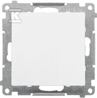 Klawisze i ramki - Przycisk pojedynczy zwierny bez piktogramu (moduł) 10 AX, 250 V~, szybkozłącza: Biały mat, SIMON55 - miniaturka - grafika 1