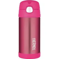 Termosy - Thermos Termos dziecięcy ze słomką 355 ml różowy 120013 - miniaturka - grafika 1
