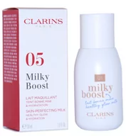 Podkłady do twarzy - Clarins Milky Boost Upiększające mleczko do makijażu 05 Milky Sandalwood 50ml - miniaturka - grafika 1