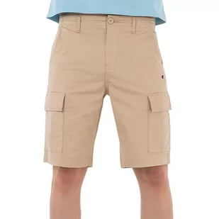 Spodenki Champion Cargo Cotton Twill 218736-MS073 - beżowe - Spodnie sportowe męskie - miniaturka - grafika 1