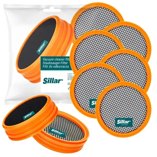 Zestaw 6x filtrów Sillar do Philips Speedpro 5000 Aqua zamiennik FC8009
