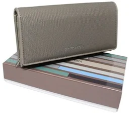 Portfel Damski Pierre Cardin Suwak Skóra Włoska 1720 CZARNY 19 x 11 x 4 [cm] - Portfele - miniaturka - grafika 1