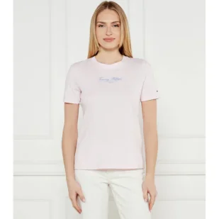 Tommy Hilfiger T-shirt Regular Fit - Koszulki i topy damskie - miniaturka - grafika 1