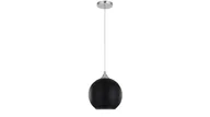 Lampy sufitowe - Lumina Deco Deco NOWOCZESNA LAMPA WISZĄCA CZARNA LOBOS D30 LDP 107-300 - miniaturka - grafika 1