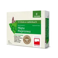 Układ pokarmowy - Suplement diety, Suplement diety, Colfarm, Mięta pieprzowa, na żołądek, na jelita 60 tabletek - miniaturka - grafika 1