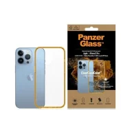 Etui i futerały do telefonów - Etui PanzerGlass ClearCase antybakteryjne z certyfikatem Military Grade na iPhone 13 Pro - przezroczysto-żółte - miniaturka - grafika 1