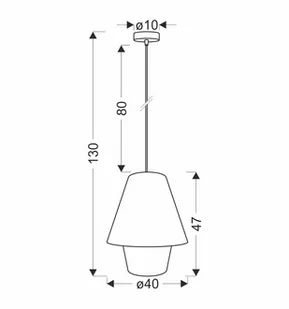 Beżowa lampa wisząca w stylu rustykalnym 31-26880 z serii AFRICA - Lampy sufitowe - miniaturka - grafika 2