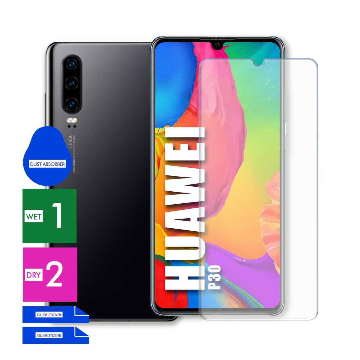 SZKŁO OCHRONNE DO HUAWEI P30 NA TELEFON EKRAN SZYBKA PANCERNE