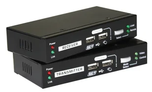 LevelOne KVM-9036 przedłużacz KVM Nadajnik i odbiornik - Przełączniki KVM - miniaturka - grafika 1