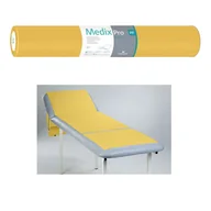 Kosmetyczne akcesoria jednorazowe - Podkład higieniczny na rolce 70cm x 50cm żółty podfoliowany 54g MedixPro 80szt - miniaturka - grafika 1